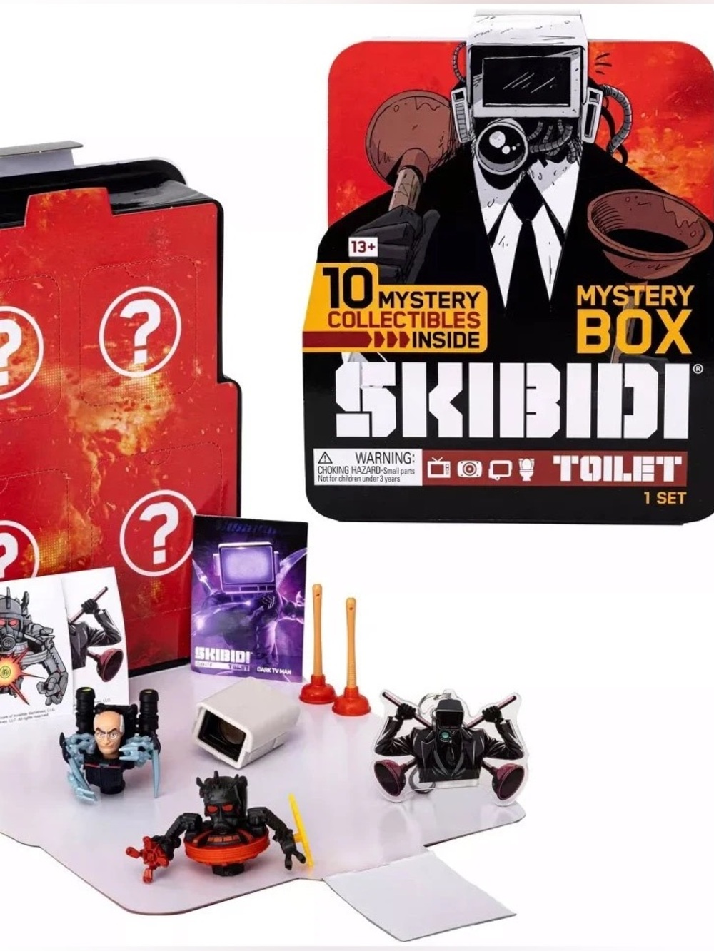NEW 4 Skibidi Toilet Exclusive Mystery Boxes, 10 Pc